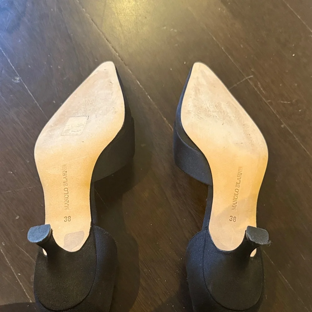 Manolo Blahnik Black Heels with Embellished Strap
Authentic - Picture 6 of 13